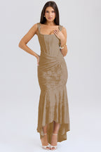 Mozision Off-shoulder Backless Sexy Evening Dress For Women Purple Sleeveless Strapless Ruched Bodycon Club Party Dress