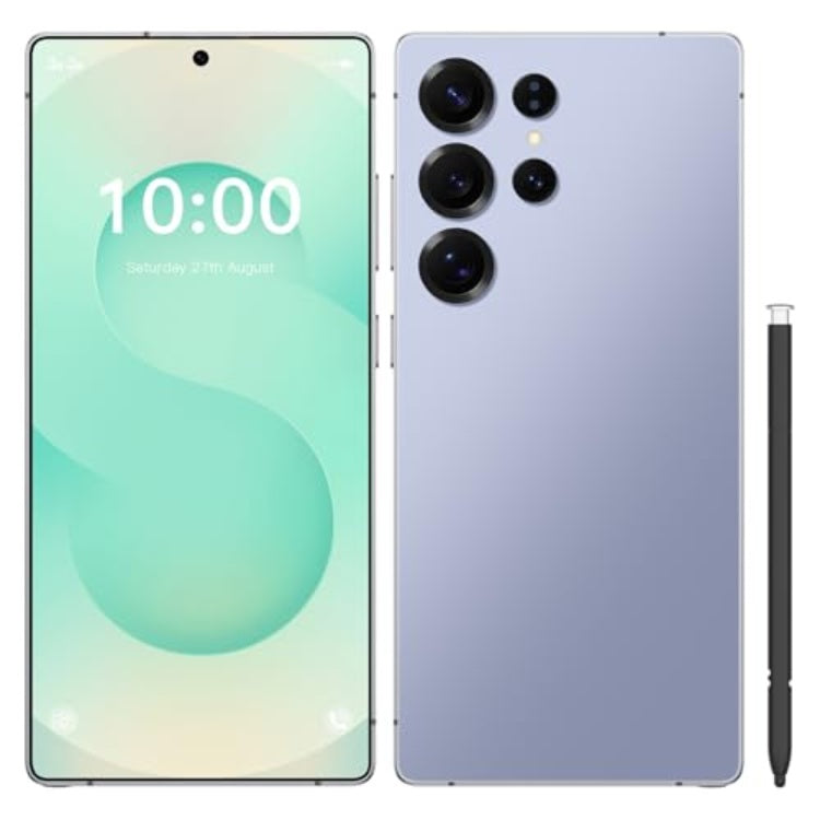 C25 Ultra Unlocked Phone,5G Smartphone 8GB 256GB 7.3-inch Android 14 Cell Phone 6800mAh Large Battery Dual SIM Face GPS