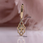Geometric Rhinestone Earrings Fashion Simple Zircon Earring Women's Jewelry