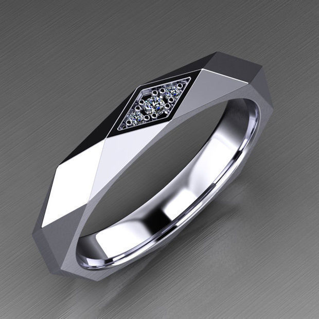 Simple Women's Ring With Real Gold Plating And Zircon Inlay