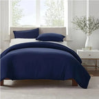 Serta Simply Clean Pleated Duvet Cover Queen