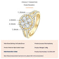 Fashionable, Light-luxury, Versatile, Niche Ring Featuring Faux Moissanite With A Four-prong Zircon Setting And Electroplated Finish