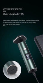 Men's Electric Shaver Triple Head Razor Travel Portable Washable
