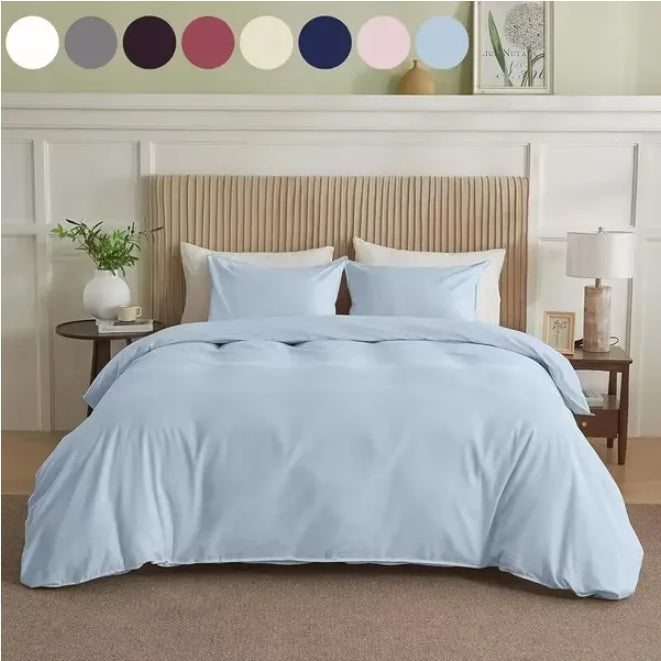 Serta Simply Clean Pleated Duvet Cover Queen