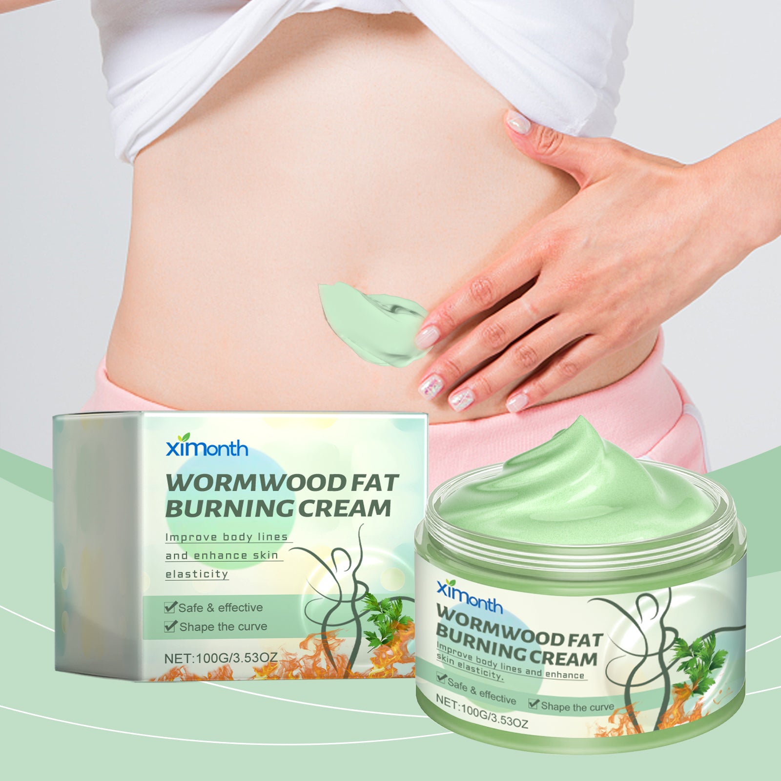 Ximonth Wormwood Body Massage Cream Moisturizes Body And Skin Care Firming, Nourishing And Hydrating Skin