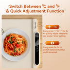 Silicone Food Heating Pad, Kitchen Dining Table Heating Pad, Heating Pad With 10 Temperature Settings, Foldable And Rollable Soft Table Pad, Buffet Party And Daily Household Electric Heating