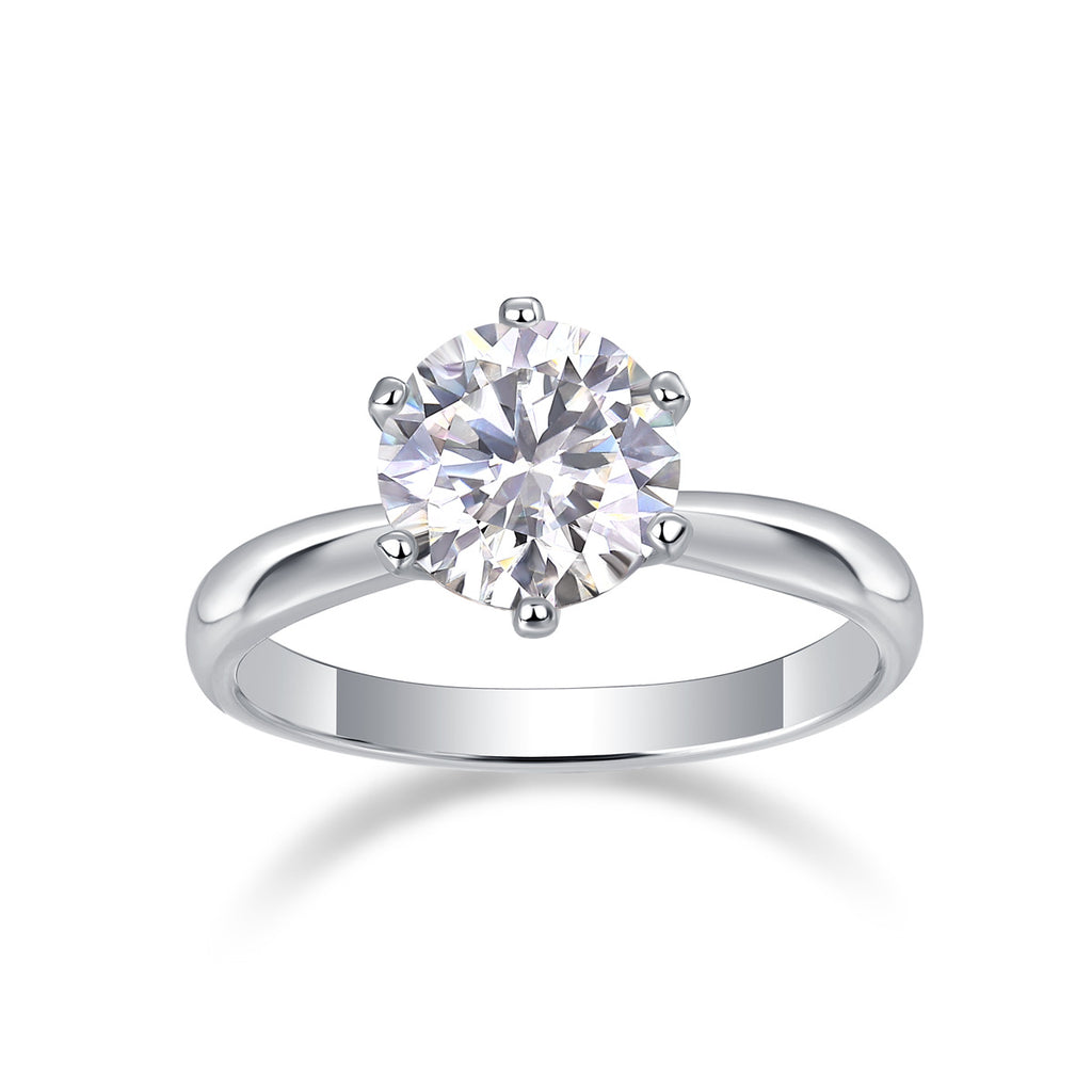 D-Color Moissanite 1-Carat Classic Couple Rings Unisex Design For Both Men And Women