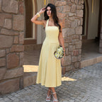 Elegant And Fashionable High-waisted Slip Dress For Women