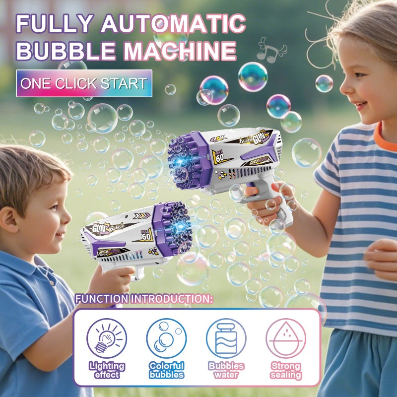 60-hole Bubble Gun - Purple