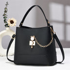 Classy Bucket Bag - Women Pu Leather Shoulder Women Bag Handbag Stylish Women Sling Bag Shoulder Ladies
