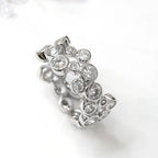 Geometric Circular Ring For Women With A Designer Aesthetic