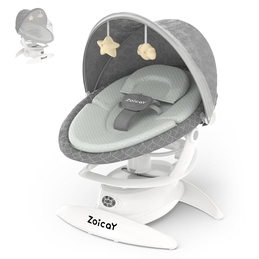 Baby Swing For Infants With Motion Detection, Electric Baby Swing With 3 Swing Modes, 12 Lullabies  5-Speeds