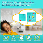 1Pc Kids Logical Road Builder Toy Brain Teasers Puzzles Montessori Toys Preschool Educational Learning Toys Puzzle STEM Board Game For 3 To 8 Years Old Boys Girls Birthday Gift