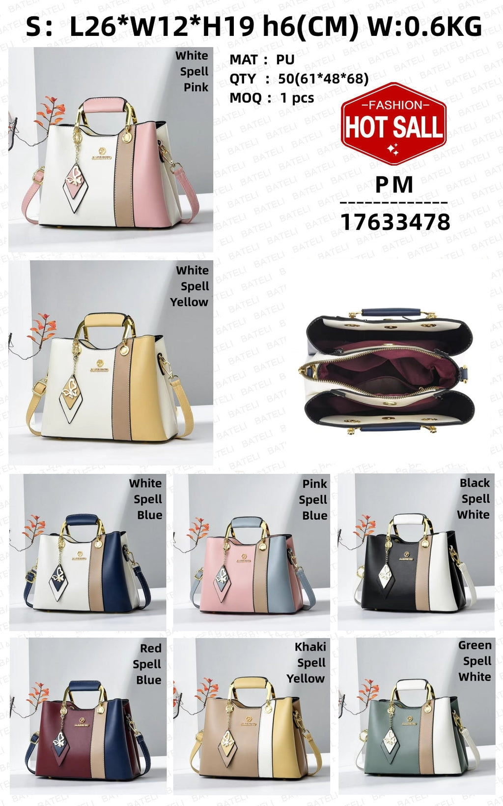 Single Shoulder Handheld Cross body handbag