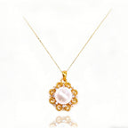 24K Gold SUN Necklace Jewelry  Simple Choker Pendant Woman Accessories Fashion Creative Gift