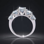 S925-stamped Lab-grown Women's Eco-friendly Silver Ring