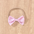 Toddler Girl's Bunny Embroidered Dress, Round Neck Short Sleeve A-Line Dress With Back Button Closure