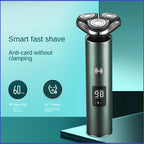 Men's Electric Shaver Triple Head Razor Travel Portable Washable