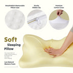 Cervical Neck Pillow, Cooling Ergonomic Memory Foam Pillows  Dual Height Orthopedic Support Contour Pillow For Side
