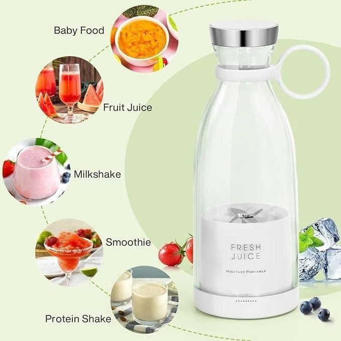 Electric Juicer Blender Mixer USB Rechargeable Machine Household Portable Blender Maker Cup Kitchen Tool Kit